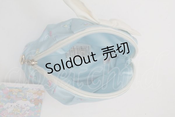 画像3: サンリオ / シナモロールポーチ  サックス S-25-10-15-003-EL-BG-HR-ZS (3)