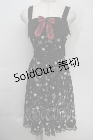 画像: metamorphose / Sweet Spooky Nightサーキュラージャンパースカート 1 黒 S-25-10-15-043-ME-OP-HR-ZS