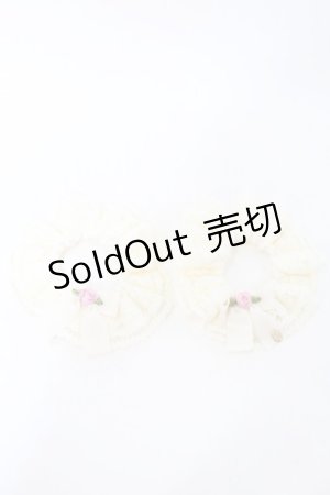 画像: m petit by misako / AM*NIシュシュ2点セット  アイボリー S-25-10-16-001-LO-ZA-HR-ZS