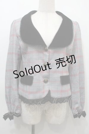 画像: axes femme POETIQUE / ボリューム袖ジャケット  グレー S-25-10-16-036-AX-JA-HR-ZS