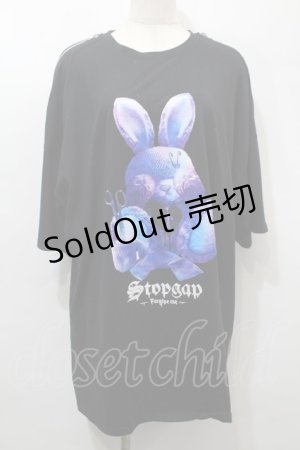 画像: NOEMIE / 病みうさTシャツ  黒 S-25-10-16-041-LO-TS-HR-ZS