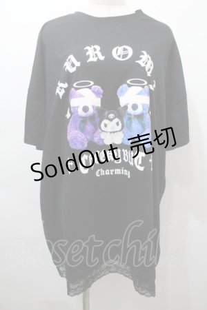 画像: サンリオ / 病みくまTシャツ（クロミ）  黒 S-25-10-16-043-EL-TS-HR-ZS