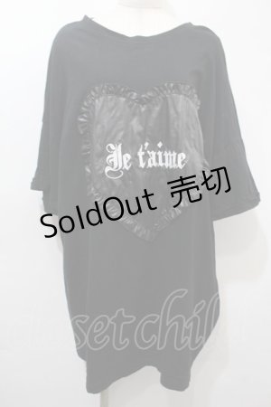 画像: Ank Rouge / ハート合皮BigTe  黒 S-25-10-16-046-CA-TO-HR-ZS