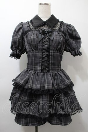 画像: NOEMIE / ティアードレースアップセットアップ  グレー S-25-10-16-056-LO-JA-HR-ZS