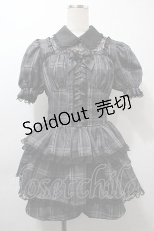 画像: NOEMIE / ティアードレースアップセットアップ  グレー S-25-10-16-056-LO-JA-HR-ZS