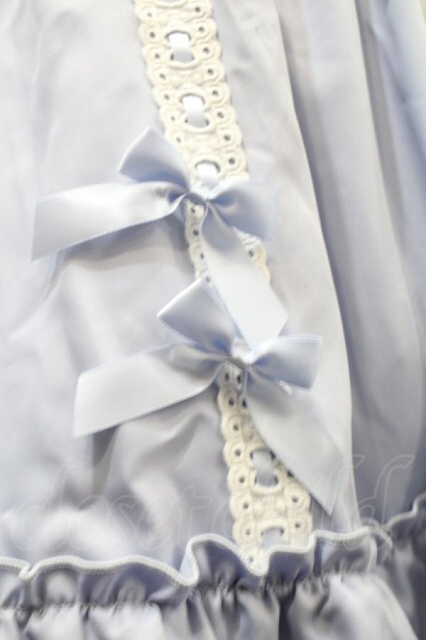 Amavel / Dreamy Ribbon Wrappingフリルスカート サックス S-25