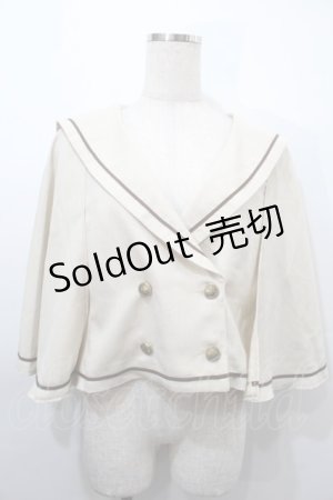 画像: Kurumi Collaboration / マリンアカデミアケープ  ベージュ S-25-10-16-016-LO-JA-HR-ZS