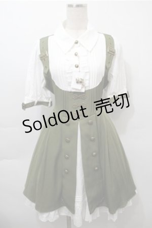 画像: Amavel / Mechanical Doll　レイヤードワンピース  カーキ S-25-10-17-048-CA-OP-HR-ZS