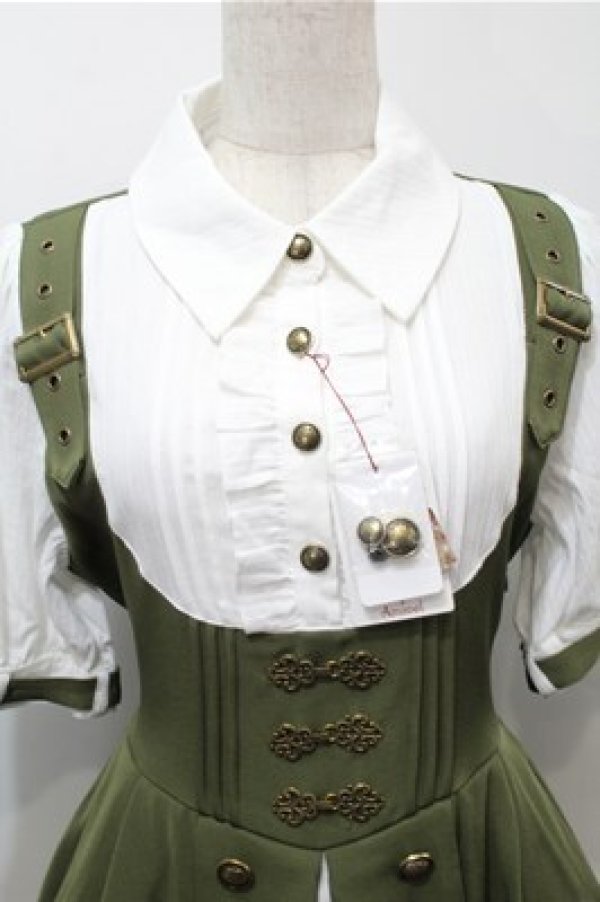 画像3: Amavel / Mechanical Doll　レイヤードワンピース  カーキ S-25-10-17-048-CA-OP-HR-ZS (3)