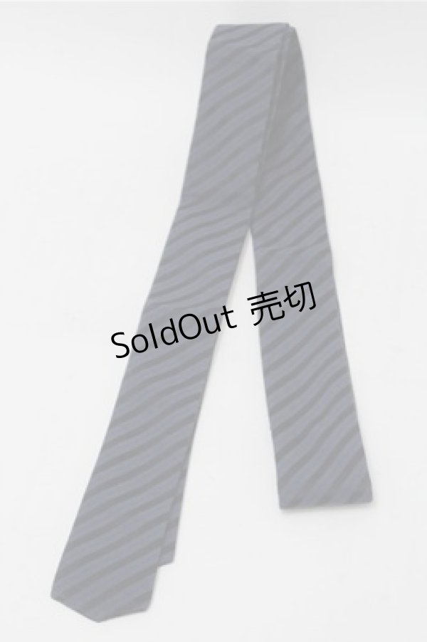 画像1: GOTH / ネクタイ  黒ｘ紺 S-25-10-17-007-GO-ZA-HR-ZS (1)