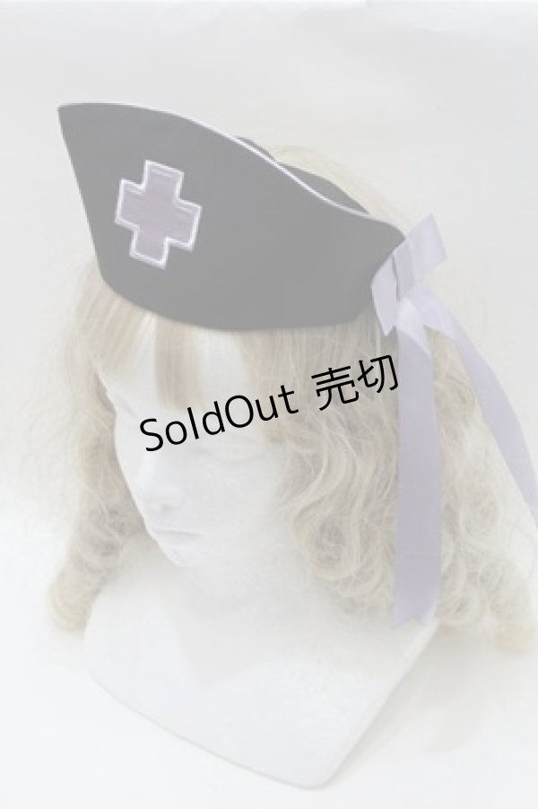 画像4: 仲夏物語（海外ロリータブランド） / Instinctive Switch ナースワンピースセット  黒ｘラベンダー S-25-10-17-052-EL-OP-HR-ZS (4)