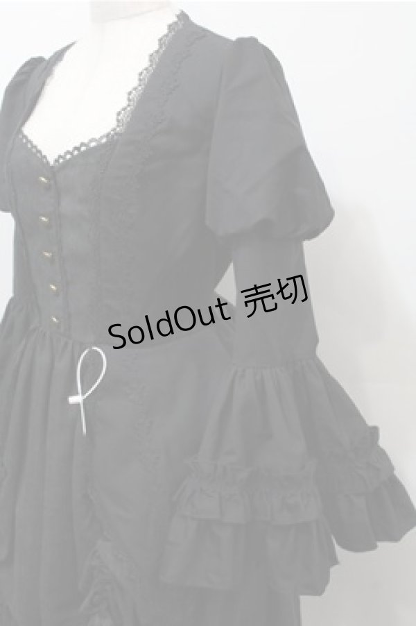 画像3: Bowknot mori / 姫袖ワンピース  黒 S-25-10-17-053-LO-OP-HR-ZS (3)