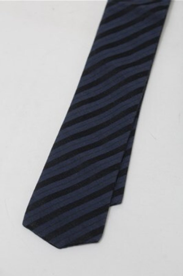 画像2: GOTH / ネクタイ  黒ｘ紺 S-25-10-17-007-GO-ZA-HR-ZS (2)