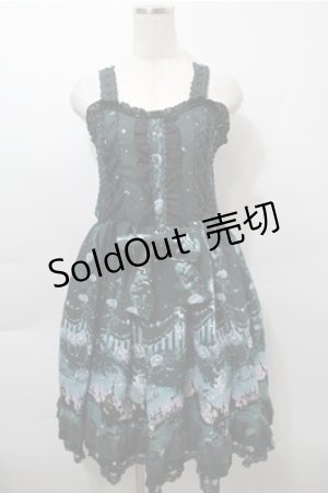 画像: axes femme POETIQUE / スウィートハロウィンジャンパースカート  グリーン S-25-10-17-055-AX-OP-HR-ZS