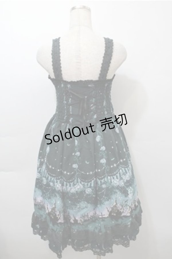 画像2: axes femme POETIQUE / スウィートハロウィンジャンパースカート  グリーン S-25-10-17-055-AX-OP-HR-ZS (2)