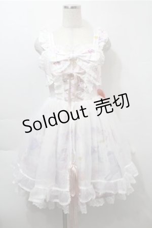 画像: BABY,THE STARS SHINE BRIGHT / スピカと面影星座の子柄ジャンパースカート  白 S-25-10-17-059-BA-OP-HR-ZS