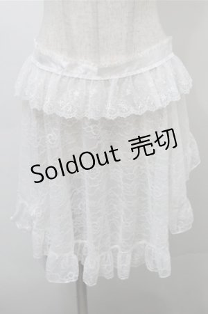 画像: Princess Flower Garden / TT＊KRS3WAYレーススカート  白 S-25-10-17-060-LO-TO-HR-ZS