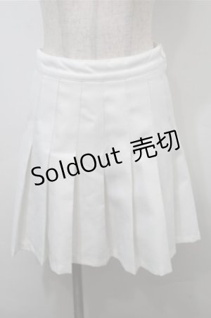 画像: Bubbles / プリーツスカート  白 S-25-10-17-061-CA-SK-AS-ZT269