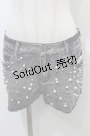 画像: GLAD NEWS / デニムショートパンツ  グレー S-25-10-17-065-GL-PA-AS-ZS
