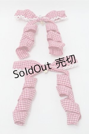 画像: BABY,THE STARS SHINE BRIGHT / Flancesca Ribbonリボンクリップ  エンジxピンク S-25-10-17-023-BA-AC-HR-ZS