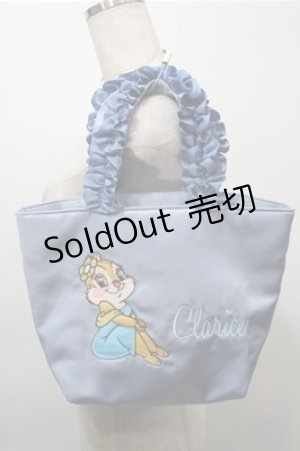 画像: Maison de FLEUR / クラリスフリルトートバッグ  サックス S-25-10-17-028-LO-BG-HR-ZS