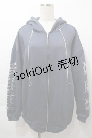 画像: NOEMIE / ねこ耳しっぽ付き裏起毛ジップパーカー  紺 S-25-10-17-039-LO-TO-HR-ZS