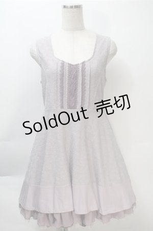 画像: axes femme / レースノースリーブワンピース  ラベンダー S-25-10-20-034-AX-OP-HR-ZS