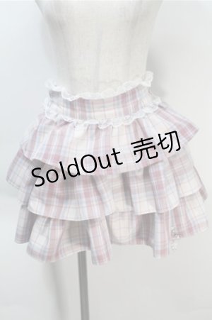 画像: Ank Rouge / チェックキュロット  ピンク S-25-10-20-054-CA-PA-AS-ZS