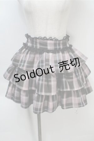 画像: Ank Rouge / チェックキュロット  ピンク S-25-10-20-055-CA-PA-AS-ZS