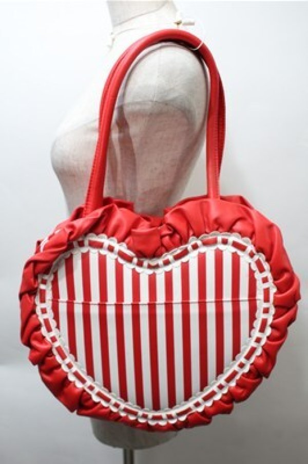 画像2: Angelic Pretty / Whip Dollバッグ  赤ｘ白 S-25-10-20-009-AP-BG-HR-ZS (2)