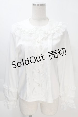 画像: LOLITA / レース襟ブラウス  白 S-25-10-20-011-LO-TO-HR-ZS