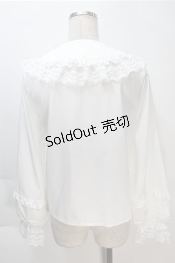 画像2: LOLITA / レース襟ブラウス  白 S-25-10-20-011-LO-TO-HR-ZS (2)