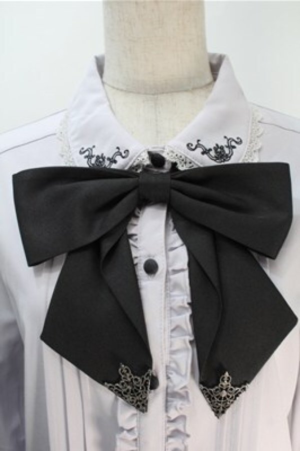 画像3: axes femme / リボン付きブラウス  ラベンダー S-25-10-20-016-AX-BL-HR-ZS (3)