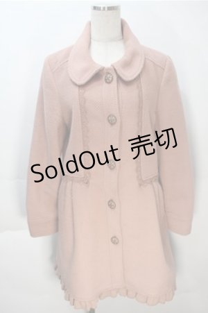 画像: axes femme / レースコート  ピンク S-25-10-20-018-AX-CO-HR-ZS