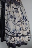 画像4: axes femme / シフォンピクニック柄チュニ  紺ｘベージュ S-25-10-20-027-AX-OP-HR-ZS (4)