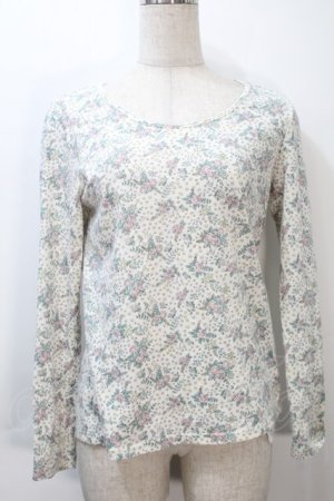 画像: Franche Lippee / 総柄カットソー  オフ S-25-10-21-004-LO-TO-AS-ZS