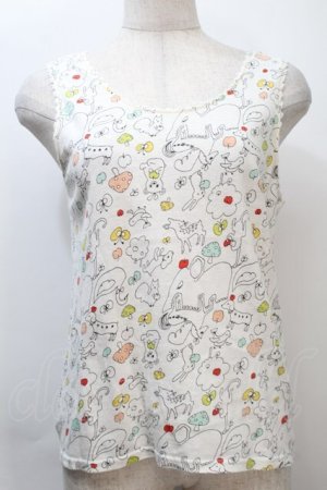 画像: Franche Lippee / 総柄カットソー  オフ S-25-10-21-005-LO-TO-AS-ZS