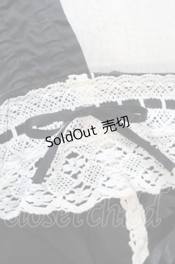 画像3: BABY,THE STARS SHINE BRIGHT / 裾スカラップジャンパースカート  黒ｘ白 S-25-10-21-041-BA-OP-HR-ZS (3)