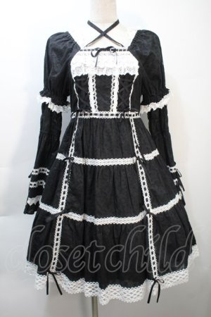 画像: BABY,THE STARS SHINE BRIGHT / はわせドールワンピース&ヘッドドレスセット  黒 S-25-10-21-043-BA-OP-AS-ZS