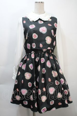 画像: Ank Rouge / Heart Jewelワンピース  黒 S-25-10-21-045-CA-OP-HR-ZS