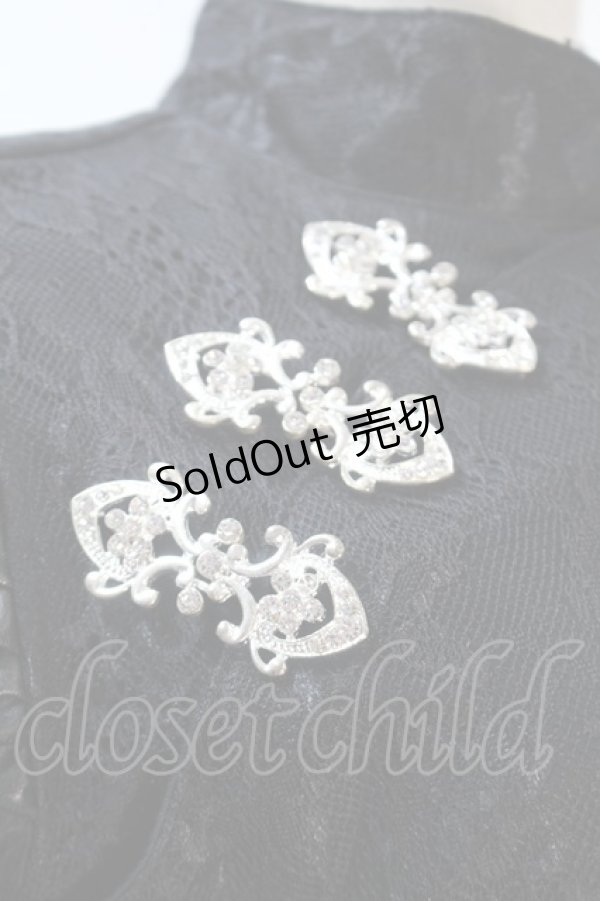 画像4: Ank Rouge / ハートあきレースチャイナワンピース  黒 S-25-10-21-047-CA-OP-HR-ZS (4)