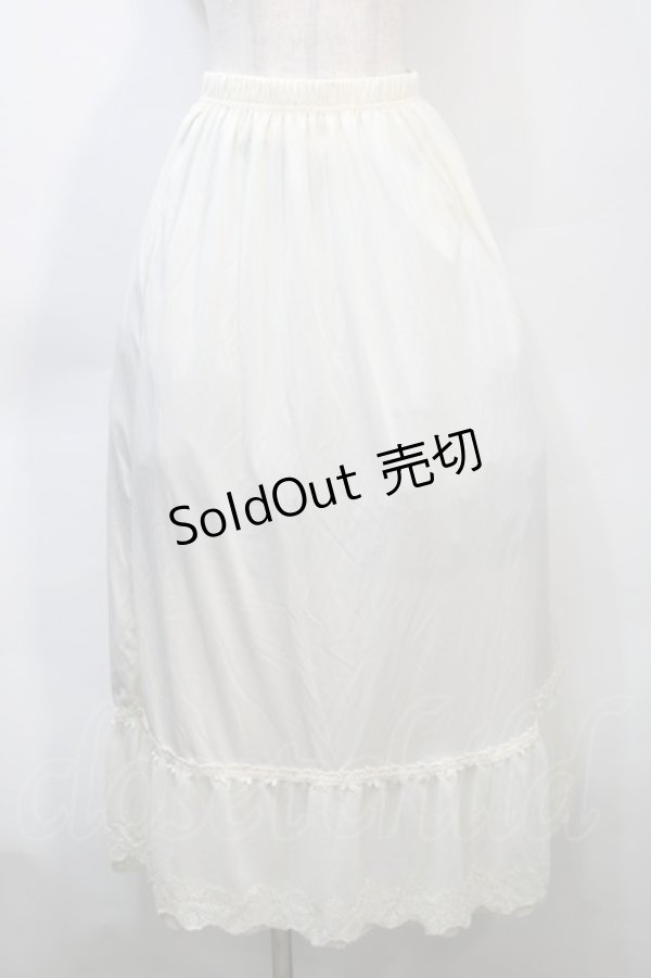 画像1: axes femme / 薔薇レースロングペチスカート  アイボリー S-25-10-21-052-AX-SK-HR-ZS (1)