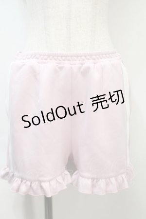 画像: DearMyLove / ジャージフリルショートパンツ  ピンク S-25-10-21-056-EL-PA-AS-ZS
