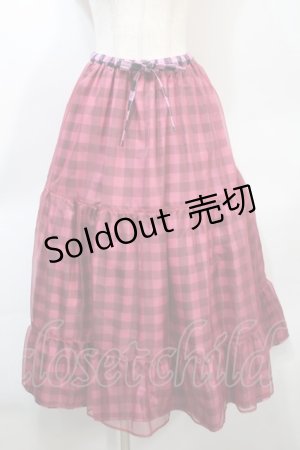 画像: MILK / Dollyリバーシブルスカート  ピンクｘ赤 S-25-10-21-057-ML-SK-HR-ZS