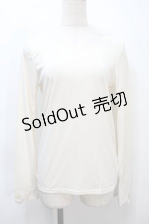 画像: LOLITA / 猫刺繍カットソー  ベージュ S-25-10-21-010-LO-BL-HR-ZS