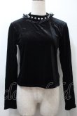 画像1: Jamie エーエヌケー / スタッズベロアトップス  黒 S-25-10-21-013-LO-TO-HR-ZS (1)