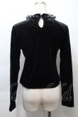画像2: Jamie エーエヌケー / スタッズベロアトップス  黒 S-25-10-21-013-LO-TO-HR-ZS (2)