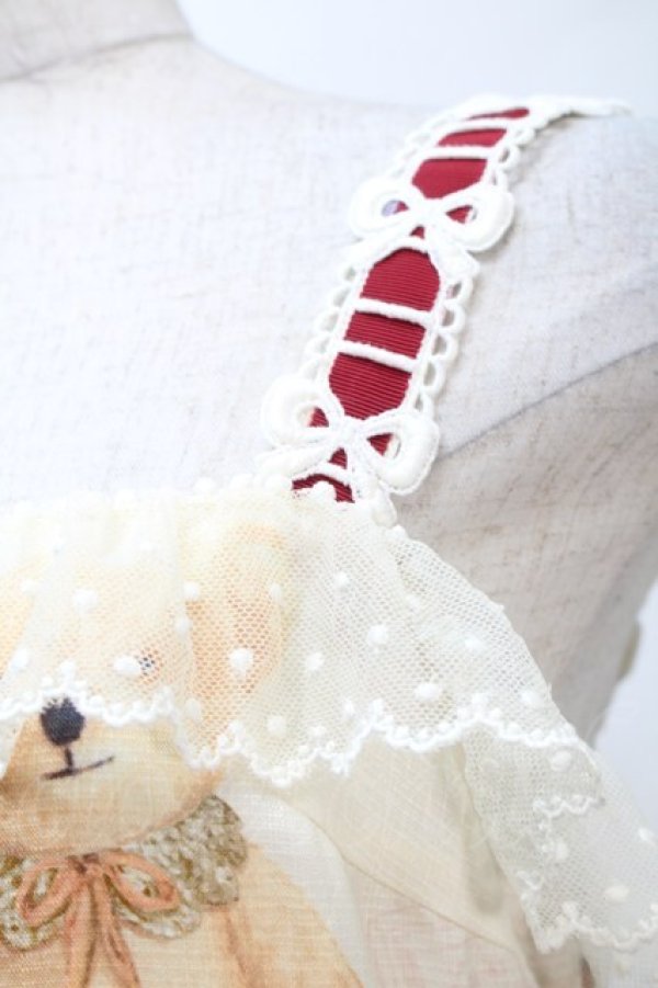 画像3: Leur Getter / Teddy Friendsキャミワンピース  オフ S-25-10-21-019-LU-OP-AS-ZS (3)