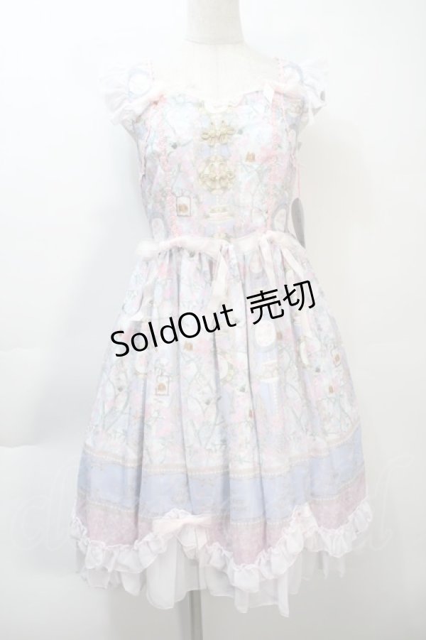 画像4: BABY,THE STARS SHINE BRIGHT / SA・KU・RA色のTea Time柄Orientalカラーワンピース  サックス S-25-10-21-023-BA-OP-AS-ZS (4)