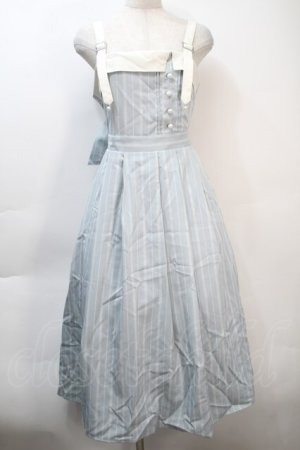 画像: axes femme / 蝶刺繍ストライプワンピース  ミント S-25-10-21-026-AX-OP-HR-ZS